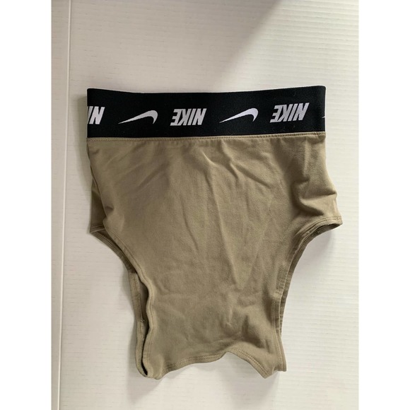 Nike Size Small Army Green Long Bra Crop Top - Picture 4 of 5